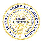 The American Board of Periodontology Board Certified logo